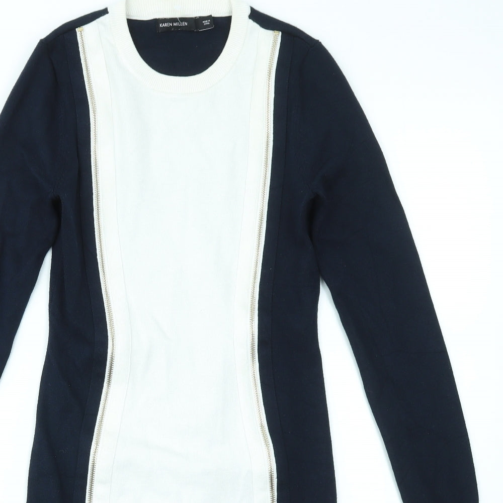 Karen Millen Womens Blue   Fit & Flare  Size S