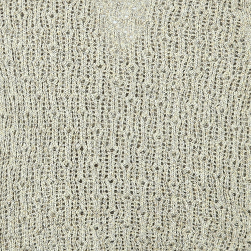 Per Una Womens Gold   Cardigan Jumper Size 16