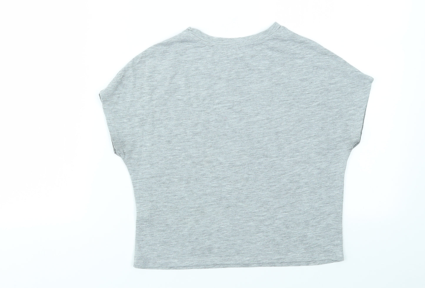 RIVER ISLAND  Girls Grey   Basic T-Shirt Size 5-6 Years