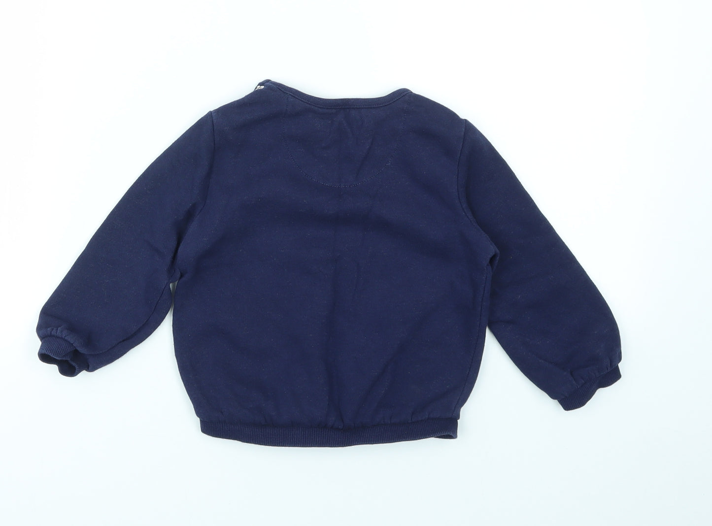 F&F Girls Blue   Pullover Jumper Size 12-18 Months