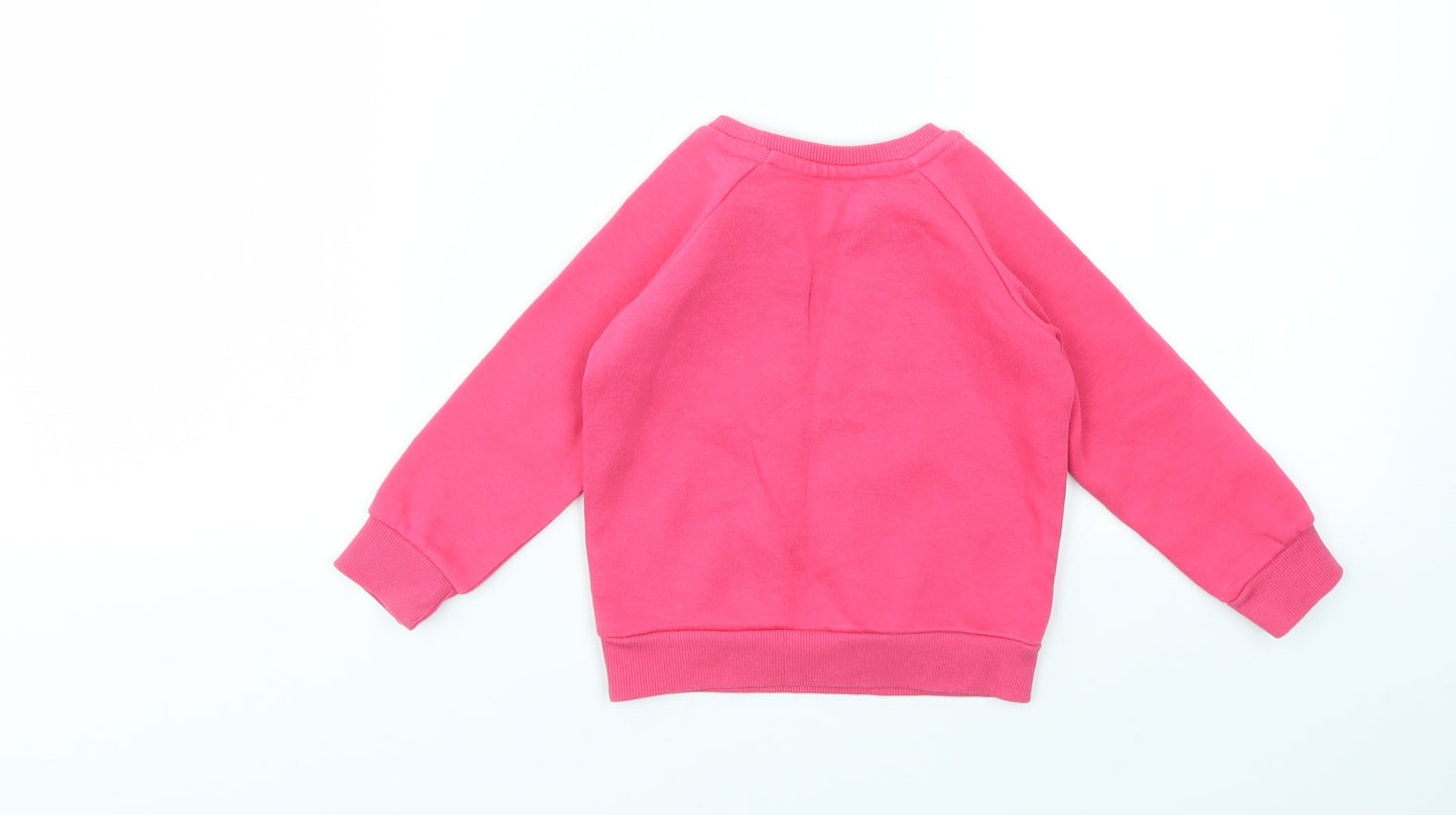 Primark Girls Pink   Pullover Jumper Size 12-18 Months
