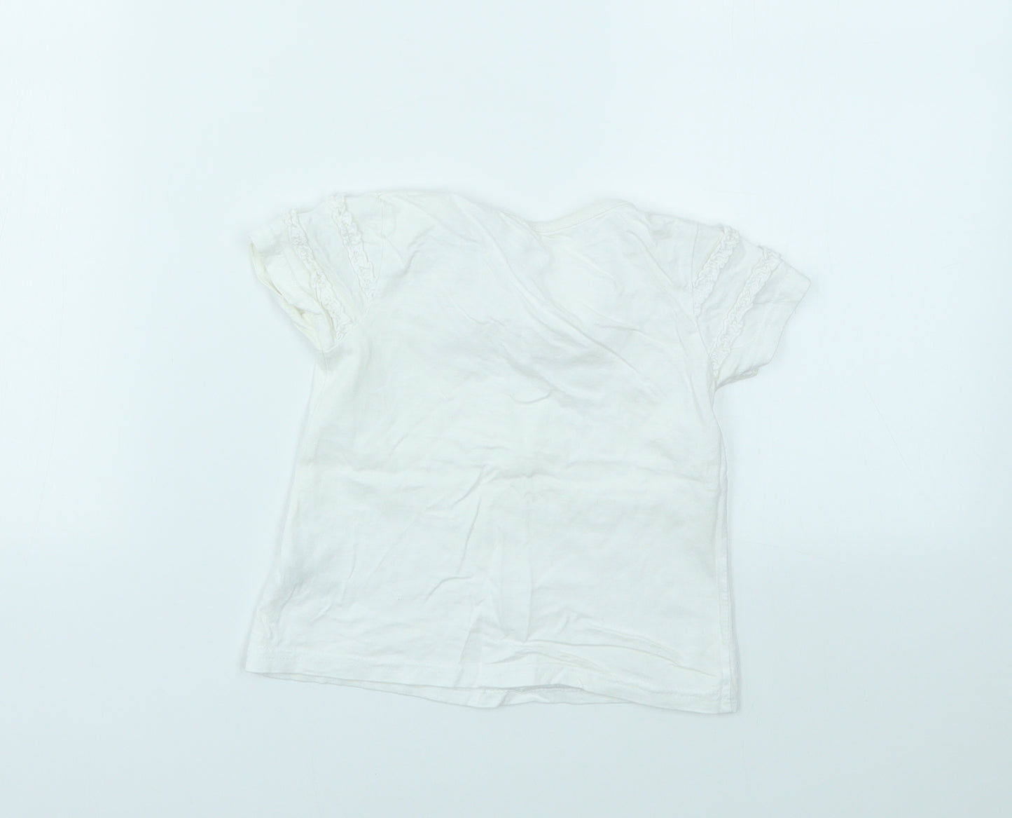 George Girls Silver   Basic T-Shirt Size 12-18 Months