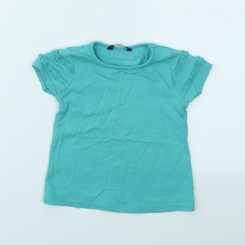 George Girls Green   Basic T-Shirt Size 12-18 Months