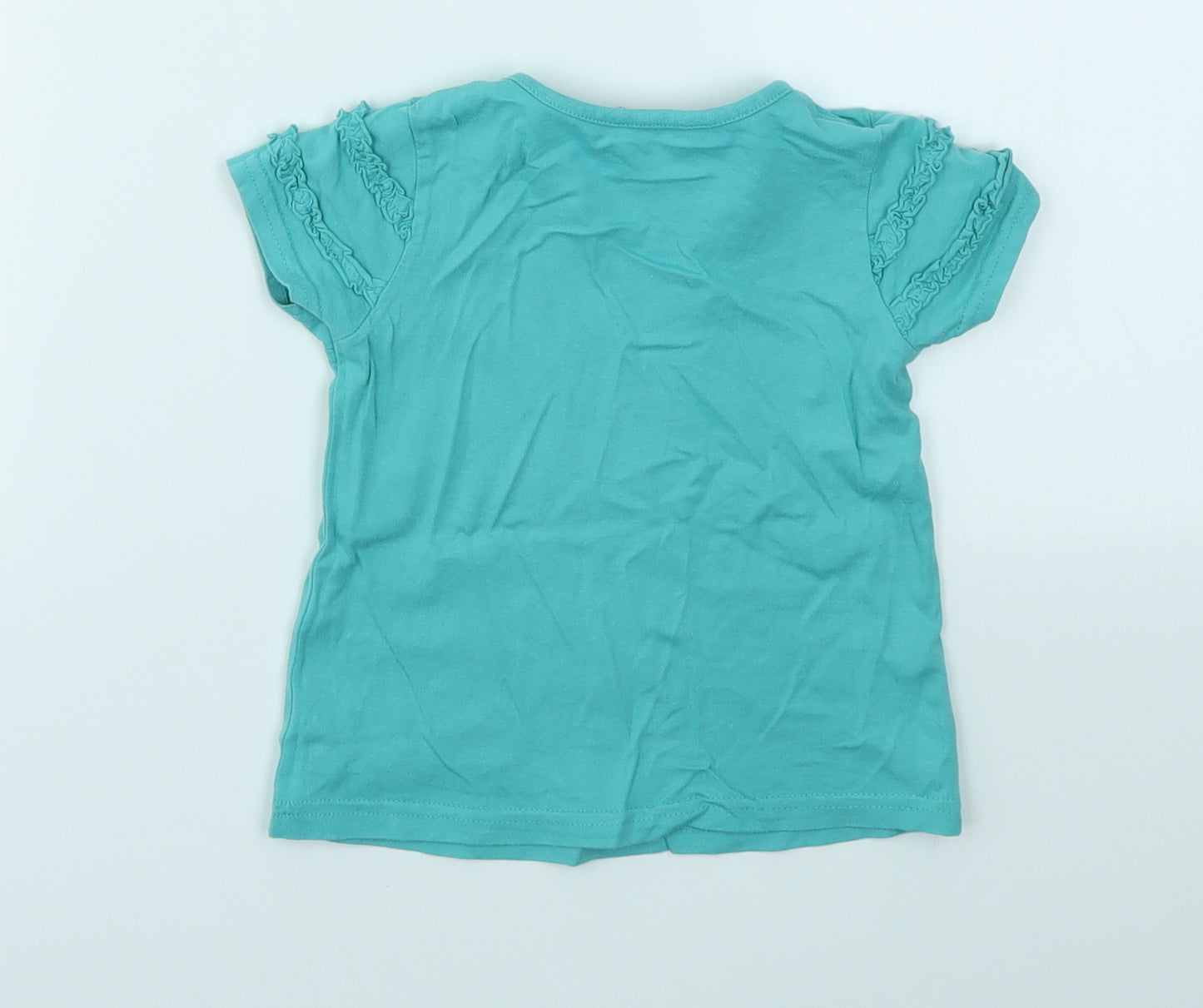 George Girls Green   Basic T-Shirt Size 12-18 Months