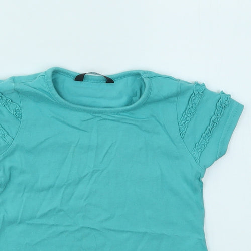 George Girls Green   Basic T-Shirt Size 12-18 Months
