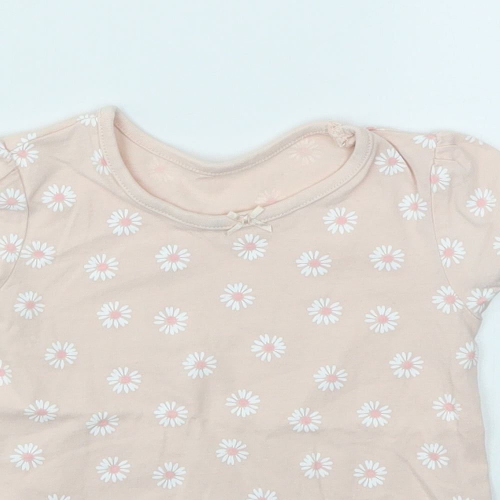 George Girls Multicoloured Floral  Basic T-Shirt Size 12-18 Months