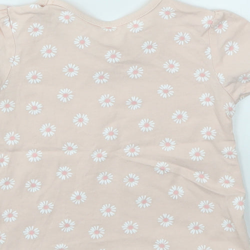 George Girls Multicoloured Floral  Basic T-Shirt Size 12-18 Months
