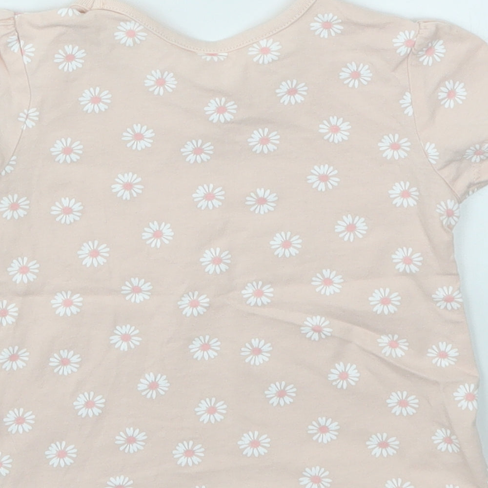 George Girls Multicoloured Floral  Basic T-Shirt Size 12-18 Months
