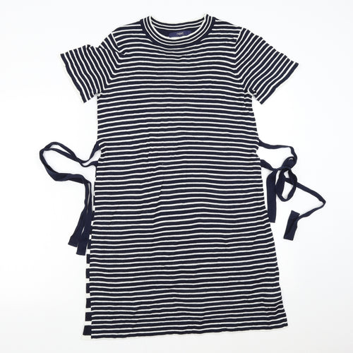 NEXT Womens Blue Striped Knit Jumper Dress  Size 10