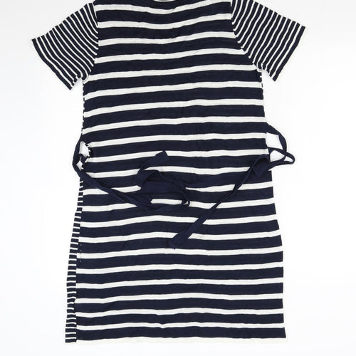 NEXT Womens Blue Striped Knit Jumper Dress  Size 10