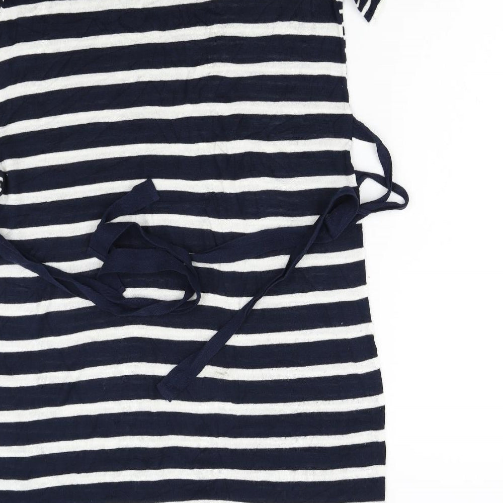 NEXT Womens Blue Striped Knit Jumper Dress  Size 10