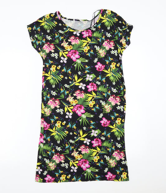 Front view of George women’s multicoloured floral shift, size UK 8
