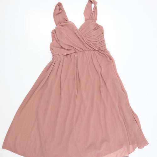 ASOS Womens Pink   Fit & Flare  Size 10