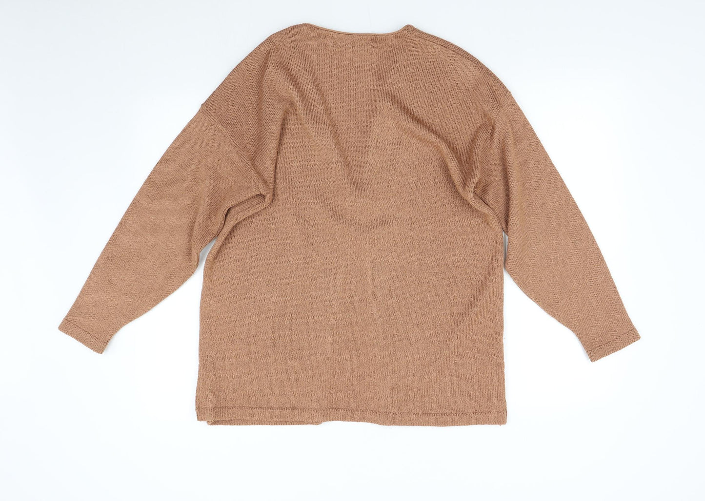 Ash Womens Orange  Knit Cardigan Jumper Size L