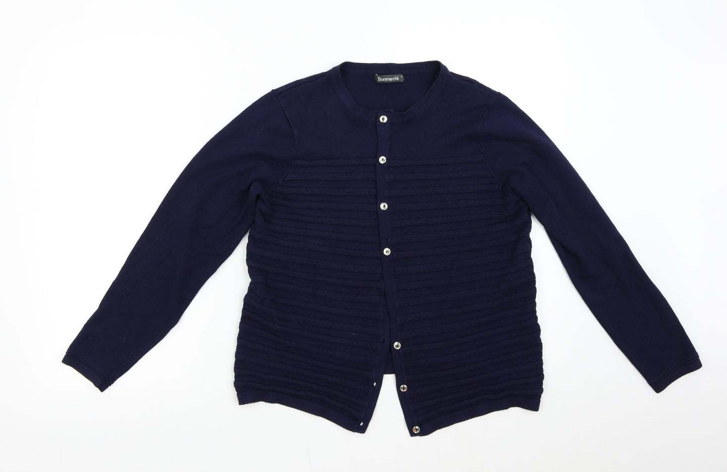 Bonmarché Womens Blue  Knit Cardigan Jumper Size M
