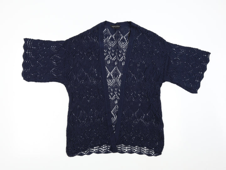 Dorothy Perkins Womens Blue Knit Cardigan Jumper Size S