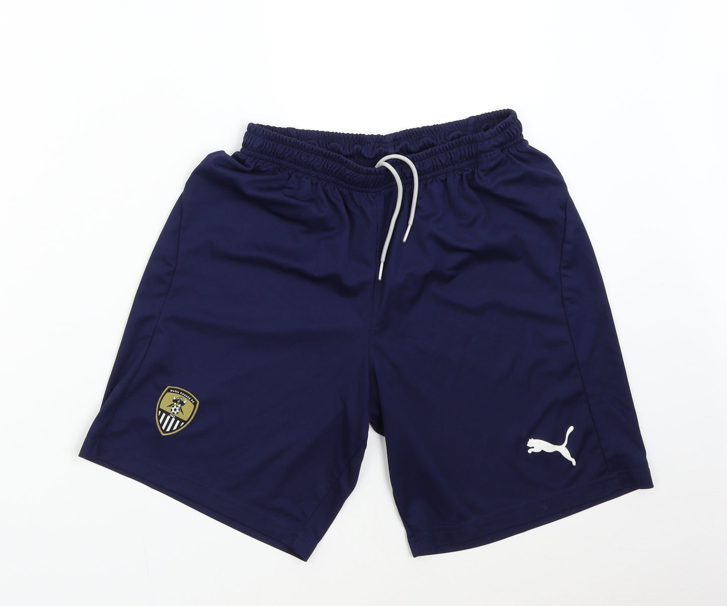 PUMA Mens Blue   Sweat Shorts Size S - Notts County FC