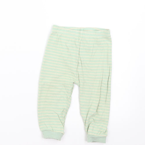 George Baby Green Striped  Track Pants Trousers Size 12-18 Months