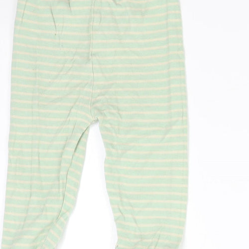 George Baby Green Striped  Track Pants Trousers Size 12-18 Months