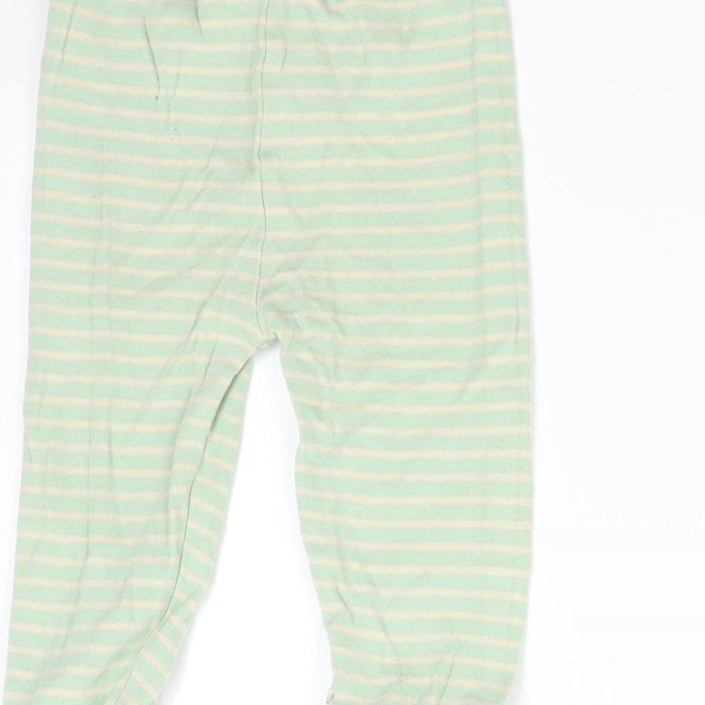 George Baby Green Striped  Track Pants Trousers Size 12-18 Months