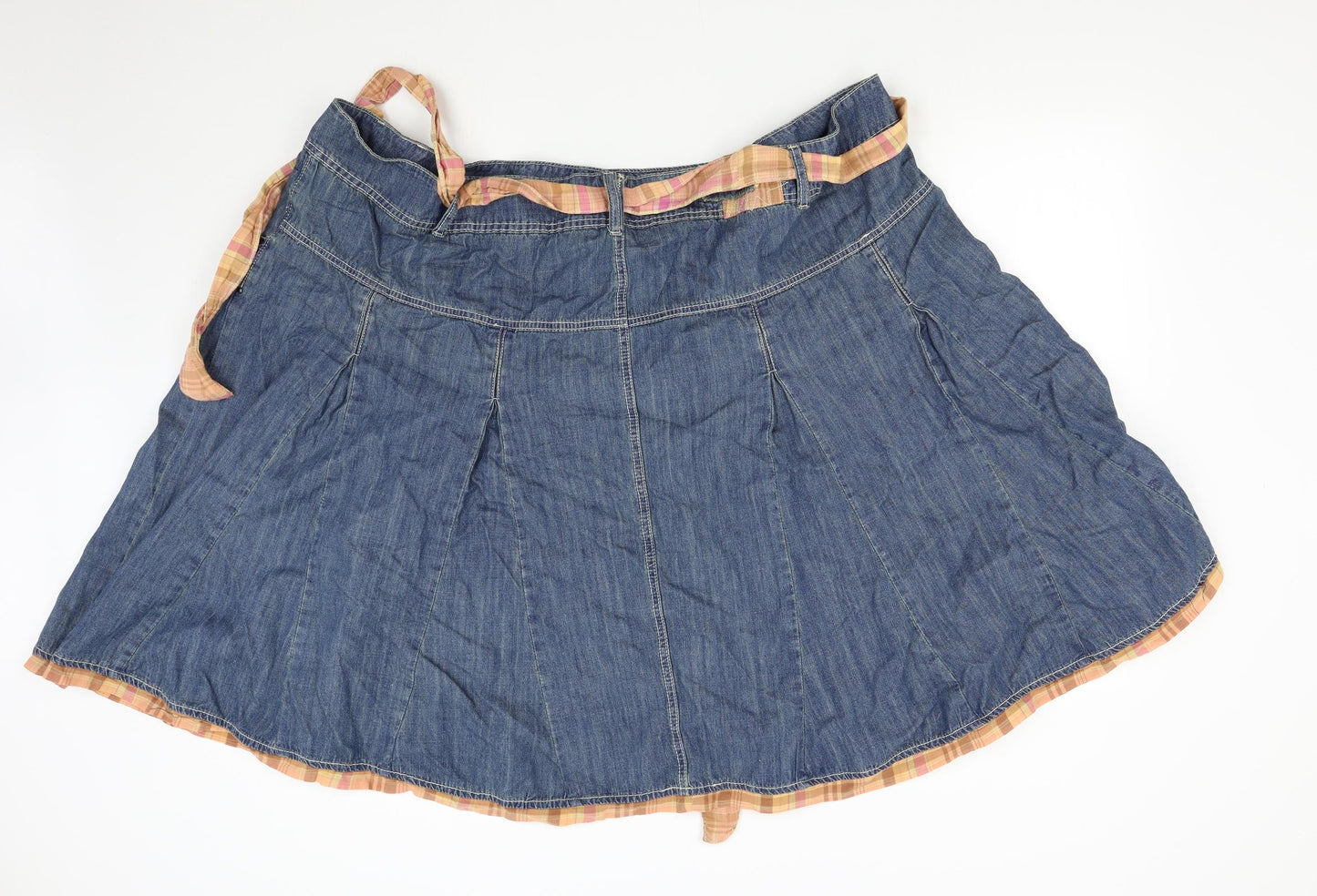 Joe Browns Womens Blue  Denim Flare Skirt Size 32