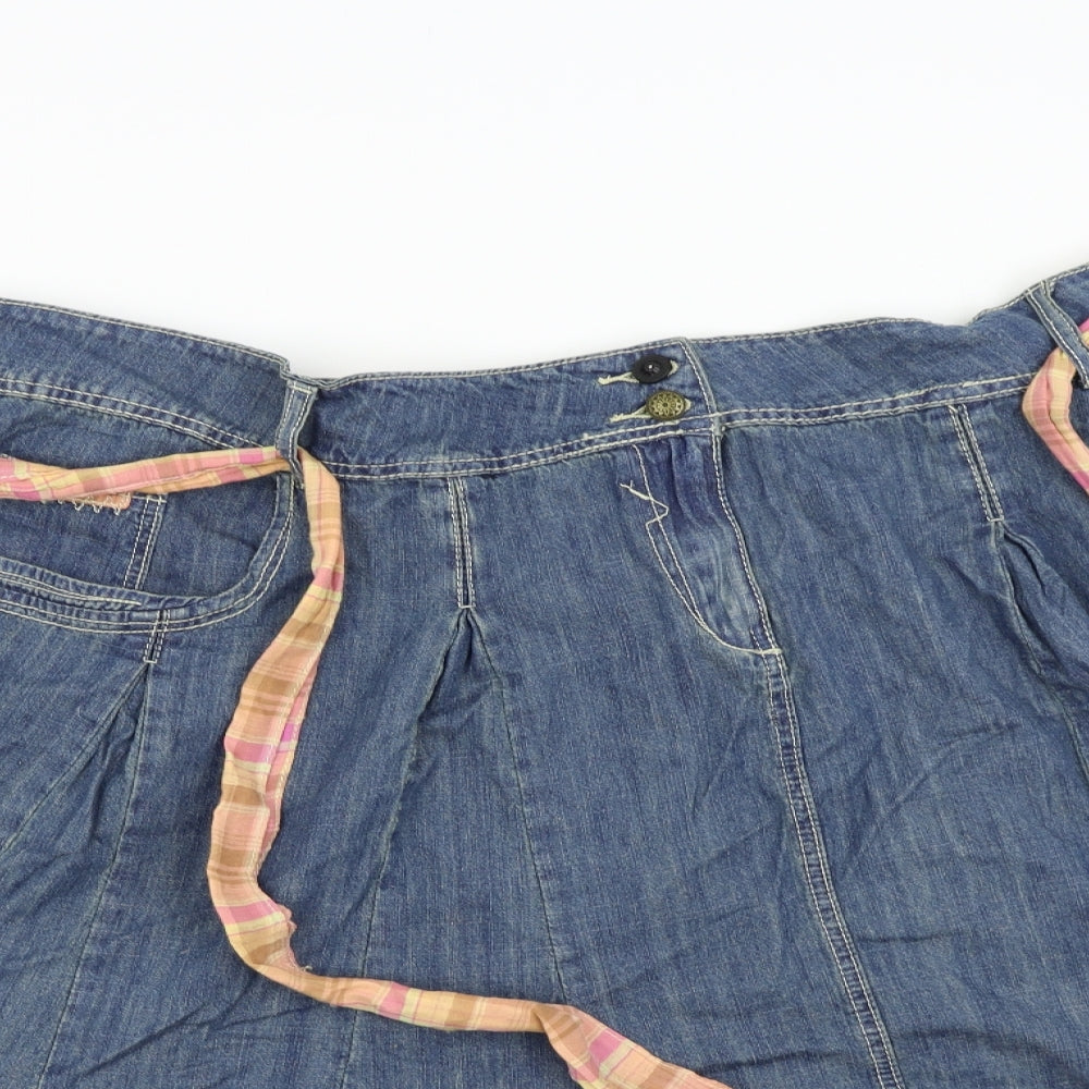 Joe Browns Womens Blue  Denim Flare Skirt Size 32