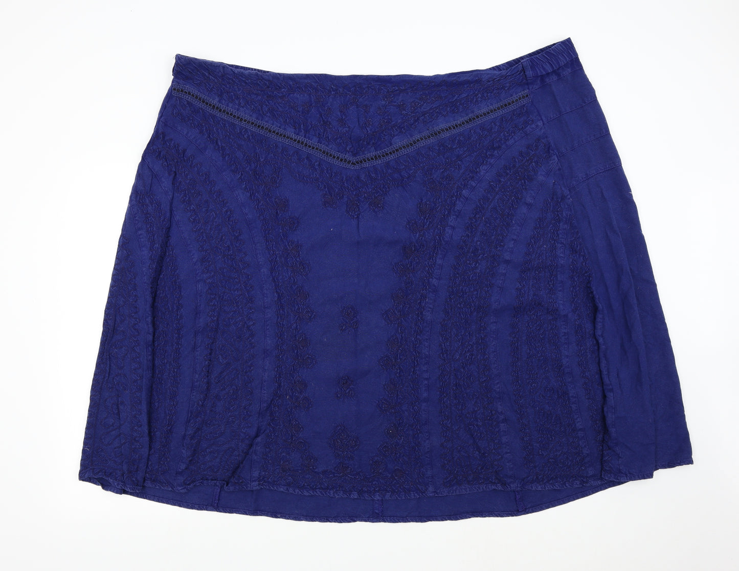 Joe Browns Womens Blue   Flare Skirt Size 30