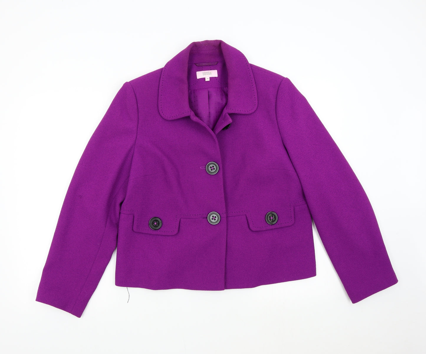 M&S Womens Purple   Jacket  Size 16