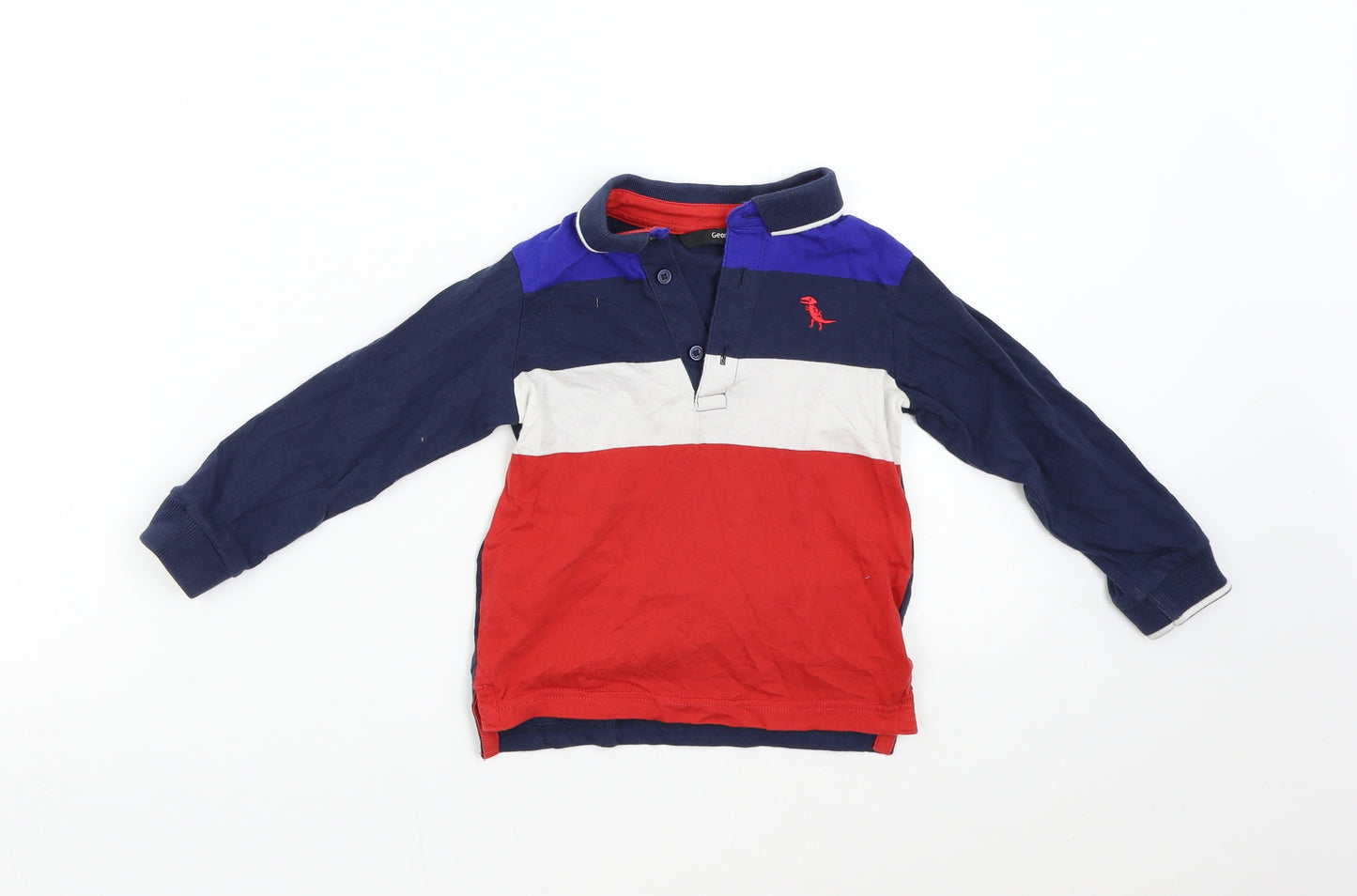 George Boys Multicoloured Striped  Basic Polo Size 2-3 Years