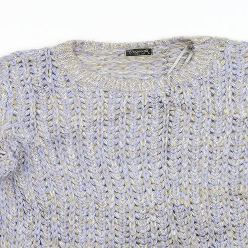 Originals Womens Blue  Knit Pullover Jumper Size M