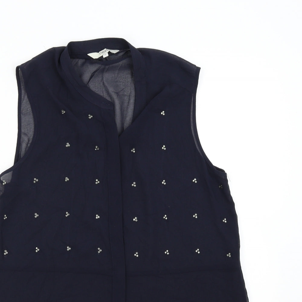 NEXT Womens Blue   Basic Blouse Size 8