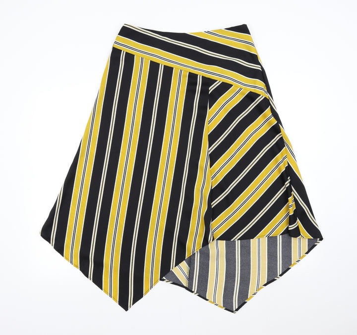 F&F Womens Multicoloured Striped  A-Line Skirt Size 12
