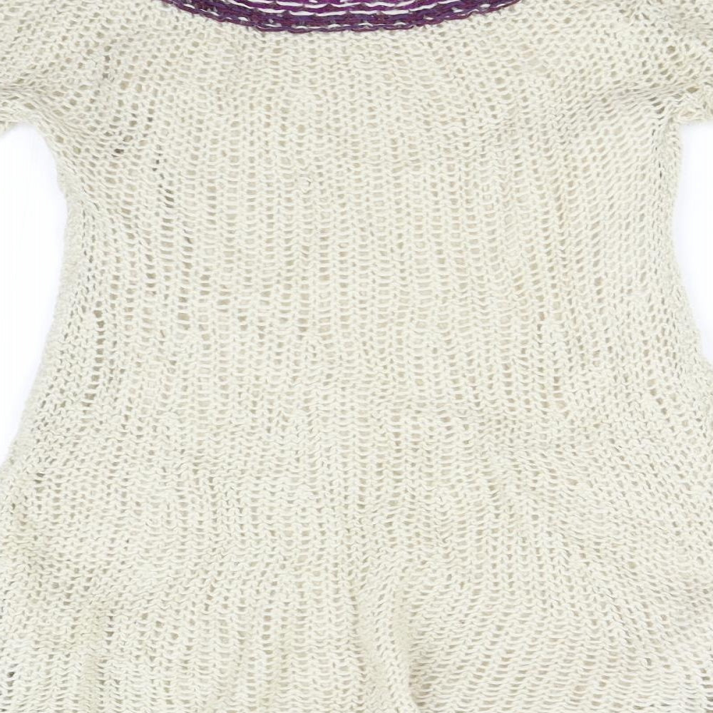 Fat Face Womens Beige  Knit Pullover Jumper Size 16