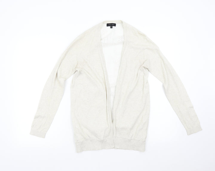New Look Womens Beige  Knit Cardigan Jumper Size 10