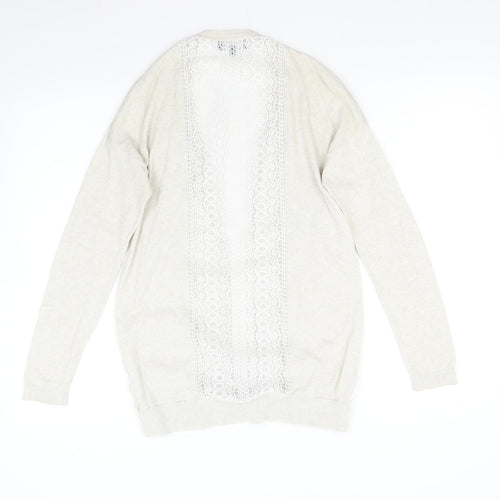 New Look Womens Beige  Knit Cardigan Jumper Size 10