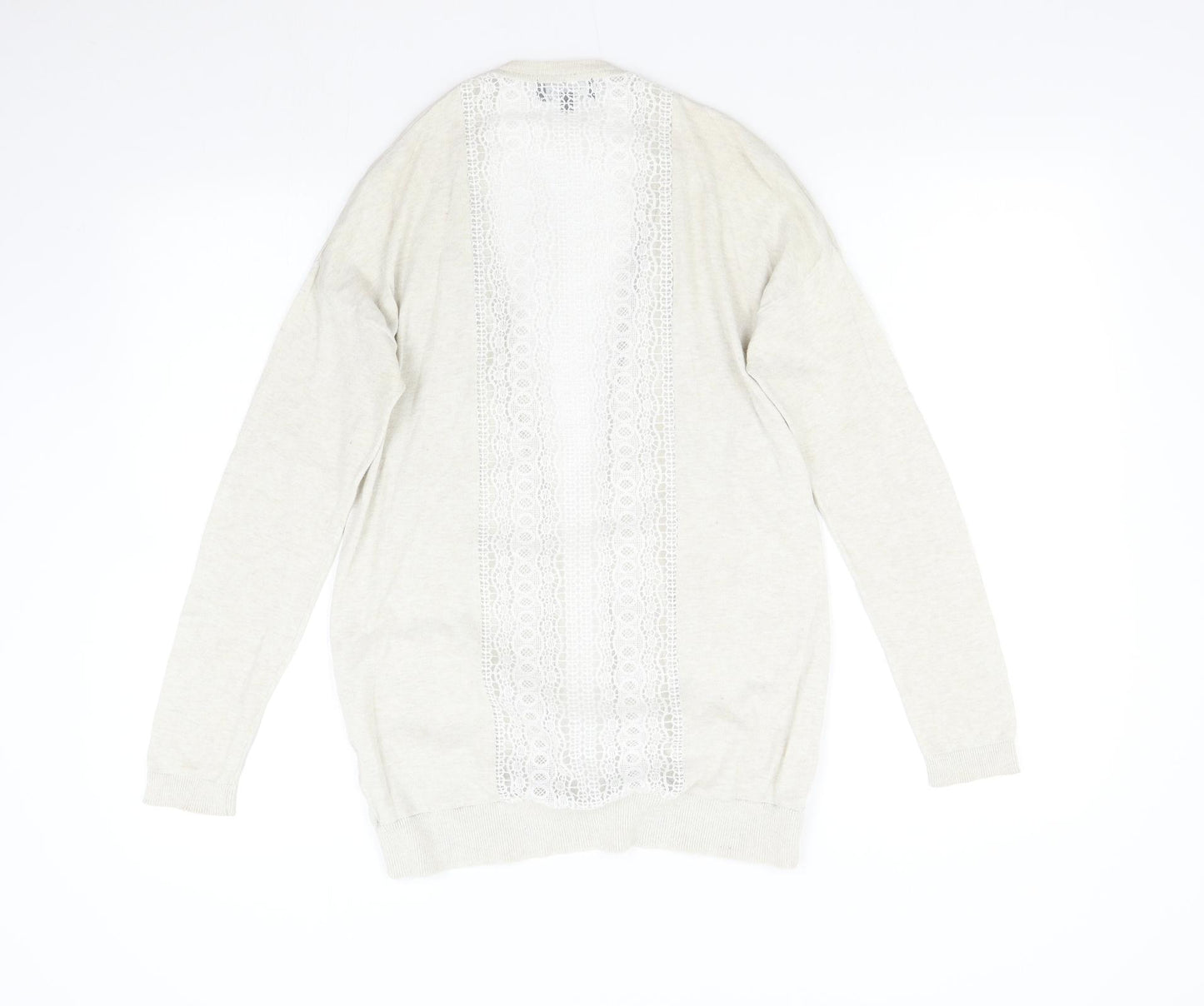 New Look Womens Beige  Knit Cardigan Jumper Size 10