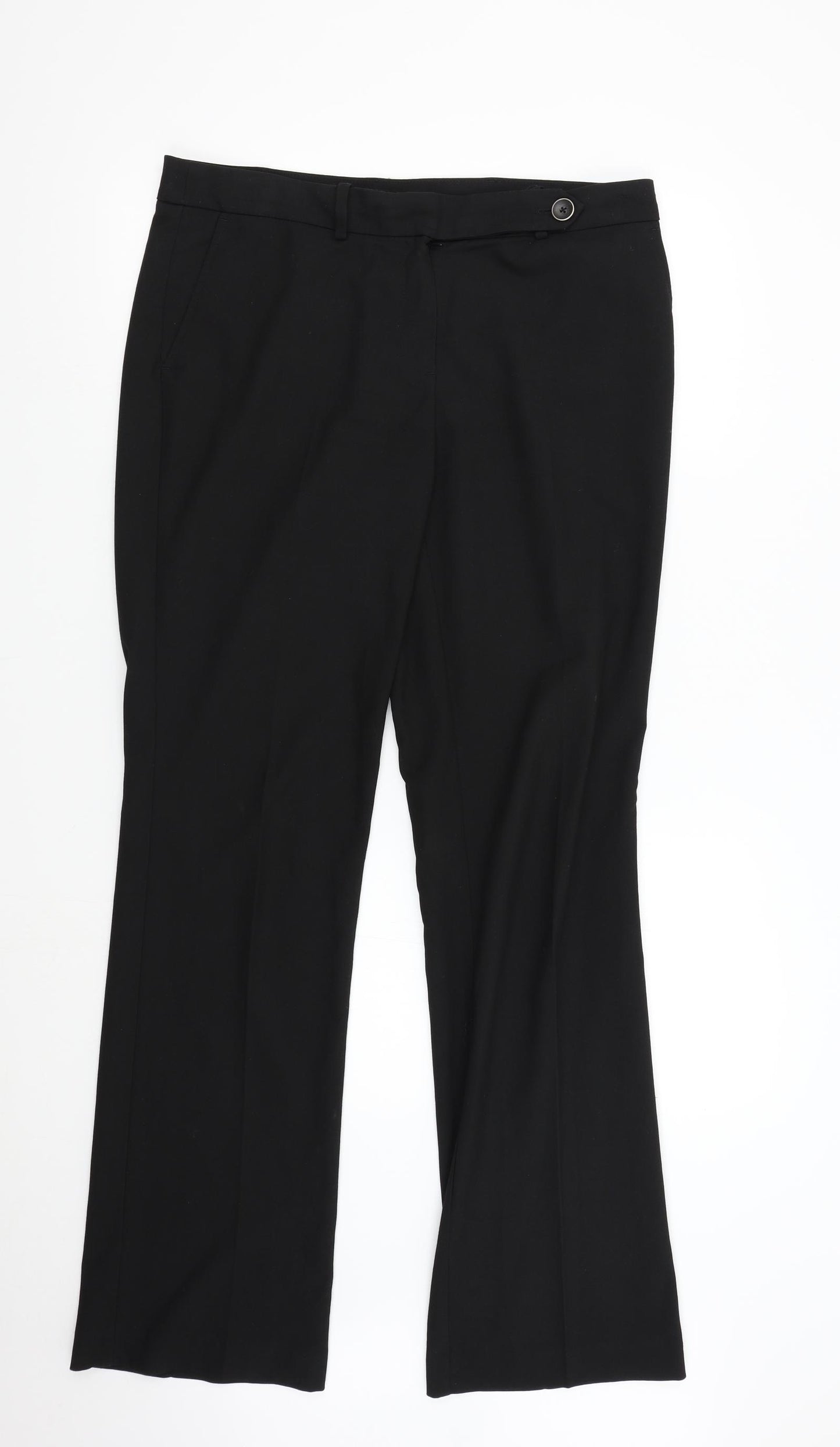 NEXT Womens Black   Trousers  Size 12 L32 in