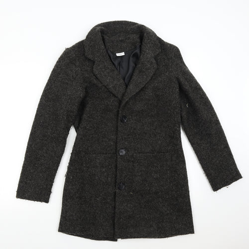 Jaqueline de Young Womens Grey   Overcoat Coat Size M