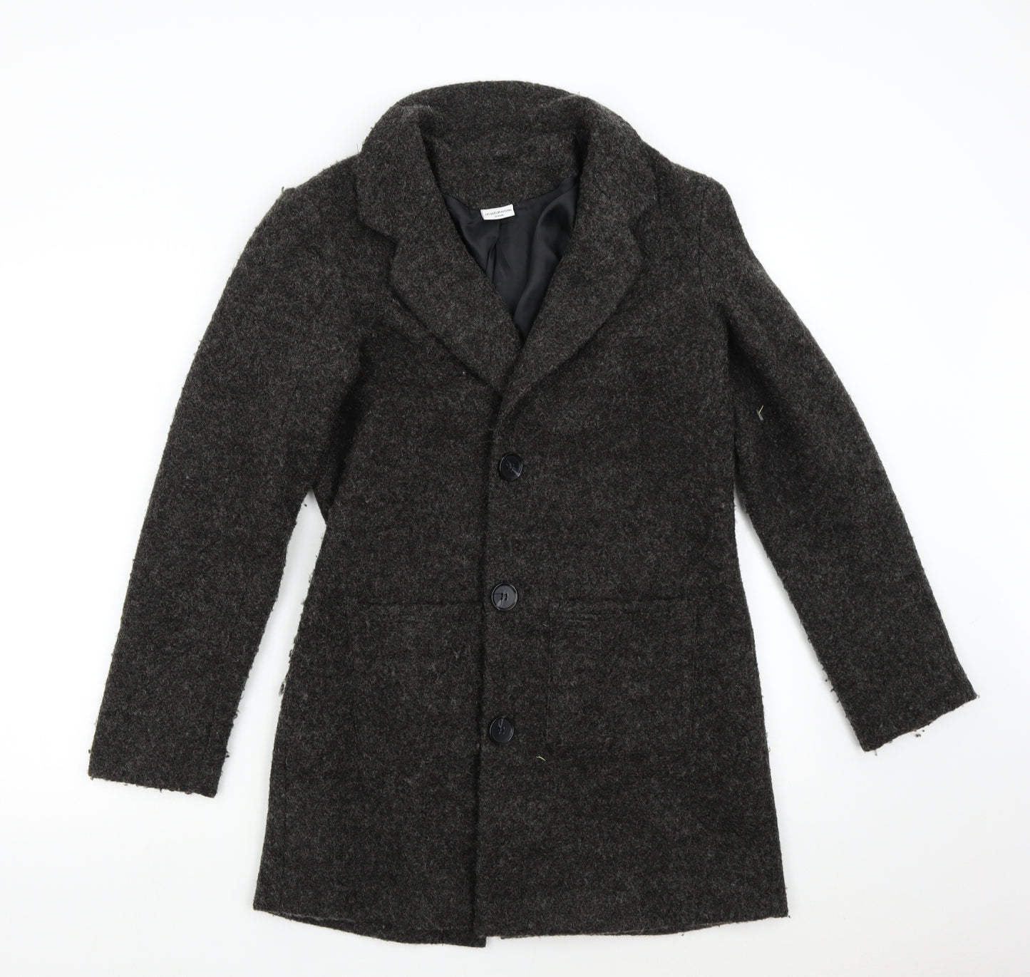 Jaqueline de Young Womens Grey   Overcoat Coat Size M