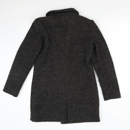 Jaqueline de Young Womens Grey   Overcoat Coat Size M