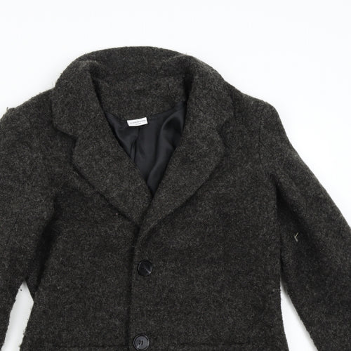 Jaqueline de Young Womens Grey   Overcoat Coat Size M
