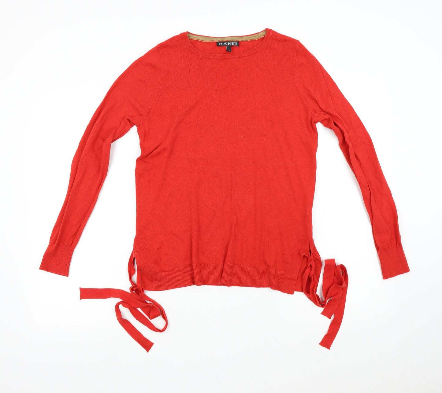 Next Petitte Womens Red  Knit Pullover Jumper Size 8