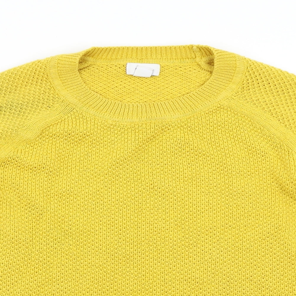 Old Navy Womens Yellow  Knit Pullover Jumper Size M