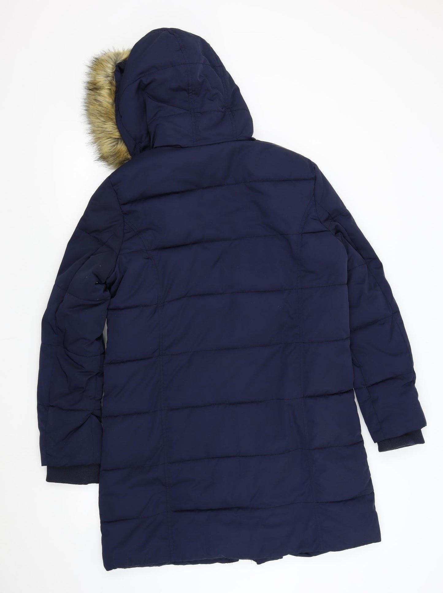 Mantaray Womens Blue   Overcoat Coat Size 14