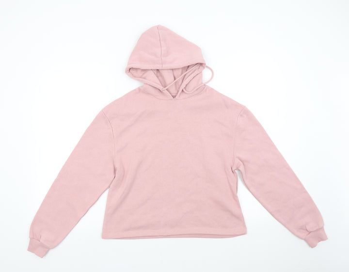 Pieces Womens Pink   Pullover Hoodie Size XS