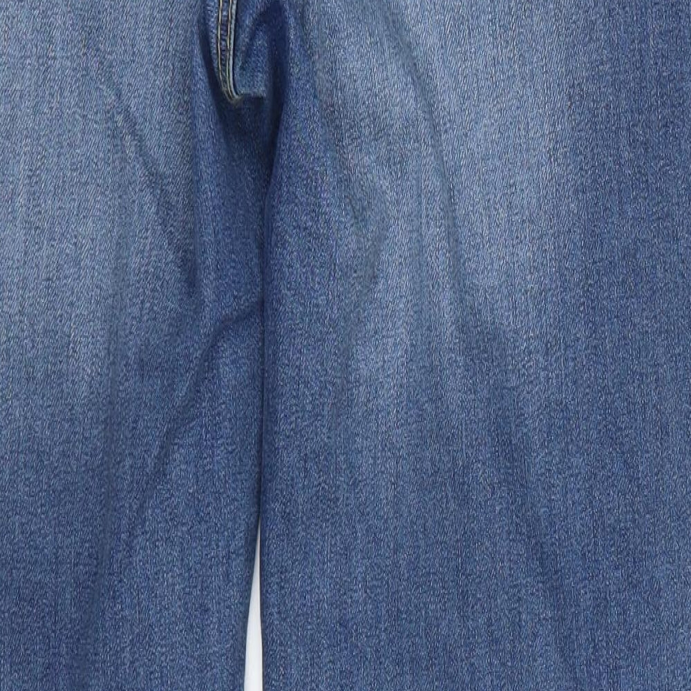 George Womens Blue  Denim Straight Jeans Size 14 L28.5 in