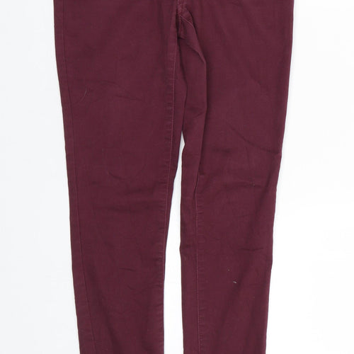 VERO MODA Womens Red  Denim Jegging Jeans Size 27 L29 in