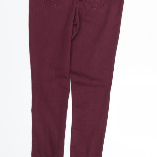 VERO MODA Womens Red  Denim Jegging Jeans Size 27 L29 in