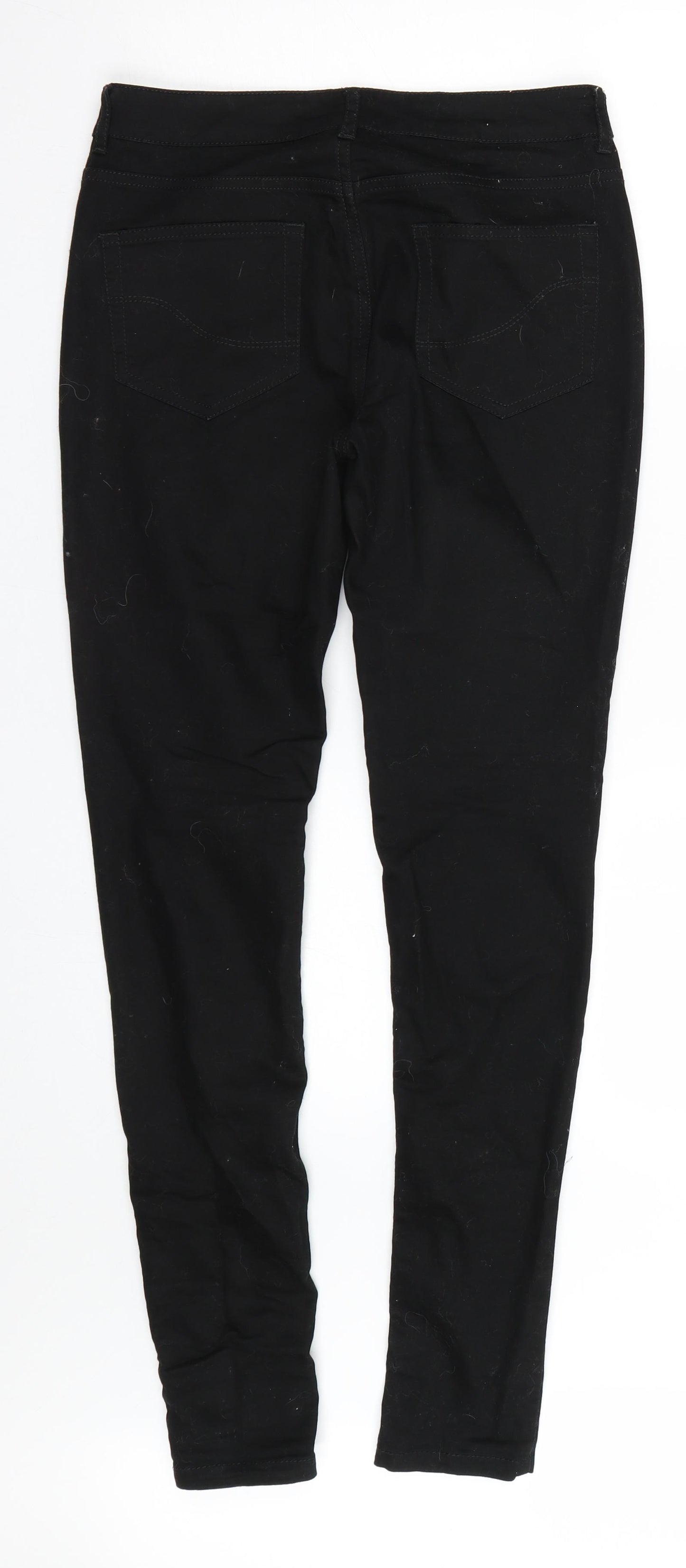 Fat Face Womens Black  Denim Skinny Jeans Size 8 L29 in