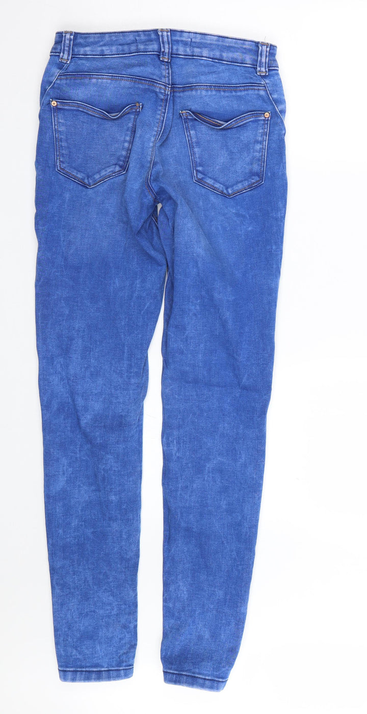 New Look Womens Blue Denim Skinny Jeans Size 10 L29 in